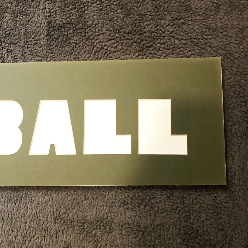 7x28 Olive‎ Green Football Photo Mat